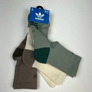 ADIDAS Originals 3pk High quarter Socks 3-pack sport ankle socks Unisex Men Sz L